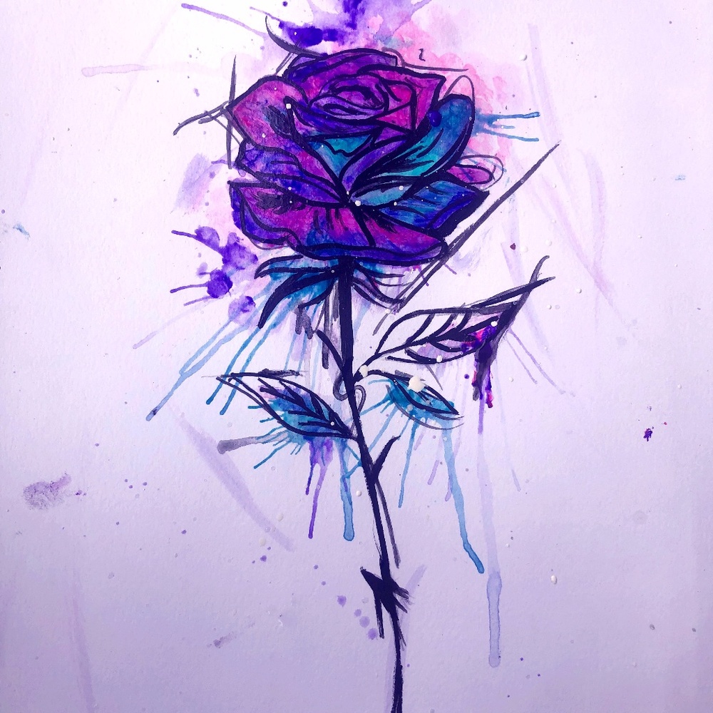 Save our planet- Rose painting